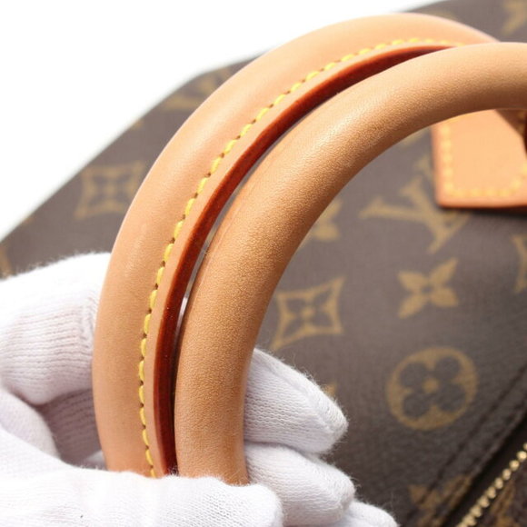 Louis Vuitton Brown Monogram Speedy Handbag Leather - Picture 7 of 7
